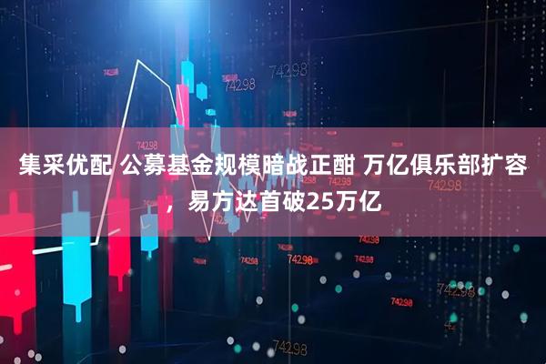 集采优配 公募基金规模暗战正酣 万亿俱乐部扩容，易方达首破25万亿