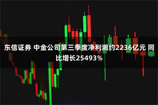 东信证券 中金公司第三季度净利润约2236亿元 同比增长25493%
